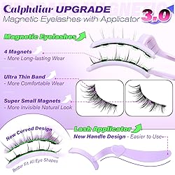 calphdiar Magnetic Eyelashes with Applicator Manga
