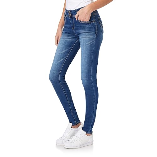 WallFlower Women's Ultra Skinny Mid-Rise Insta Soft Denim Juniors Jeans (Also Available in Plus Sizes) Hayden 15 Regular