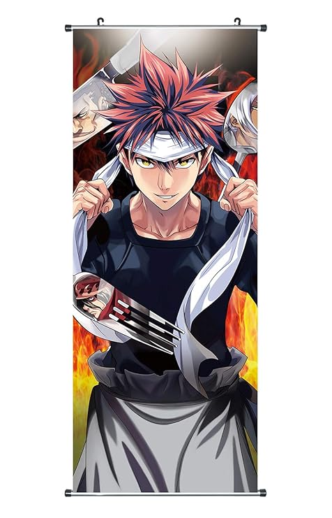 CoolChange großes Food Wars! Rollbild/Kakemono aus Stoff, 100x40cm