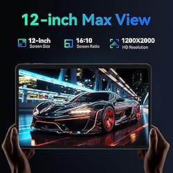 Tablet 12 Inch, Android 15 Tablet, 20GB RAM 128GB