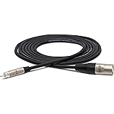 Hosa HRX-005 Pro Unbalanced Interconnect, REAN RCA to XLR3M, 5 Feet