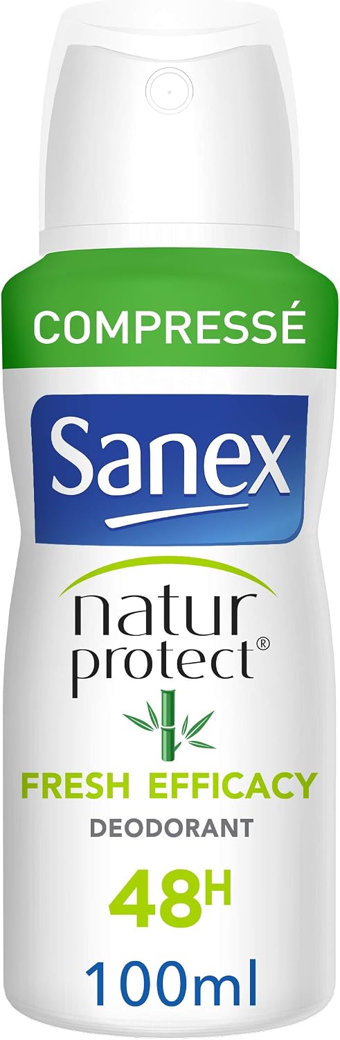 SANEX Deodorant Spray Natur Protect, 100 Ml – 24h Schutz Für Empfindliche Haut, Ohne Alkohol