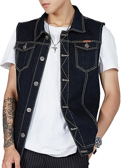 men's fashion vest with jeans