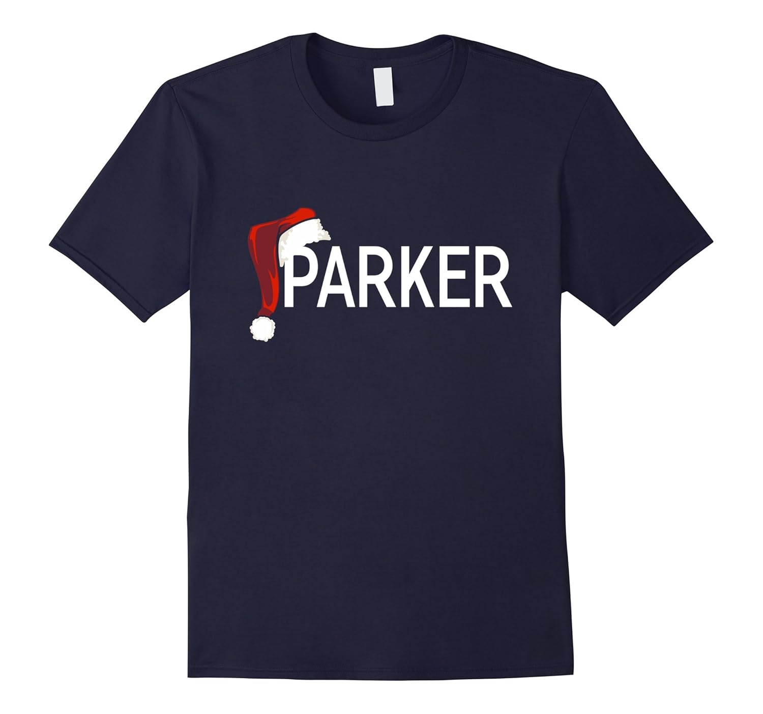 My Personalized Christmas Santa Hat Name Parker T-shirt-ANZ