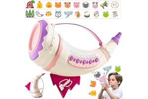 CIESA Outdoor Explore Animal Caller, Real Animal Sounds Toys for Kids Ages 3-5 6-8, 2 Modes 30 Effects Horn Animal Toys, 5 Level Lighting Train Lung Capacity, Indoor Outdoor Toys Stocking Stuffers for Kids