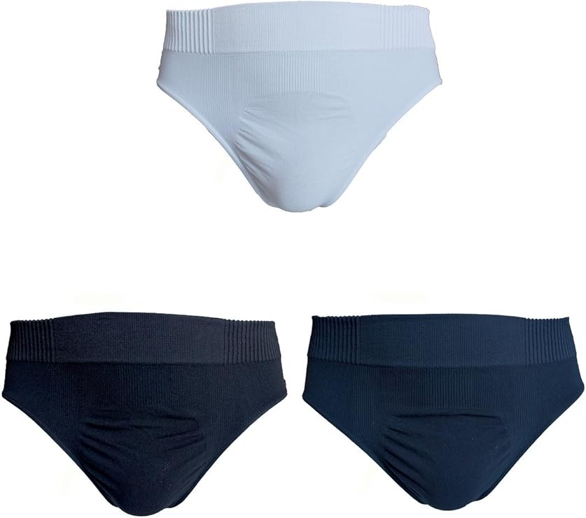 SENSI' DREI Slips Herren Unterhosen Nahtlos Baumwolle und Mikrofaser