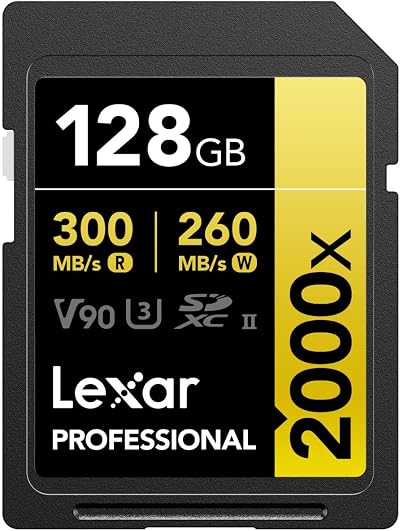 Lexar Professional 2000x 128GB SDXC UHS-II Card LSD2000128G-BNNAG