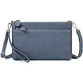 befen Genuine Leather Wristlet Clutch Wallet Purses with RFID Blocking, Small Crossbody Bags Shoulder Handbag for Women