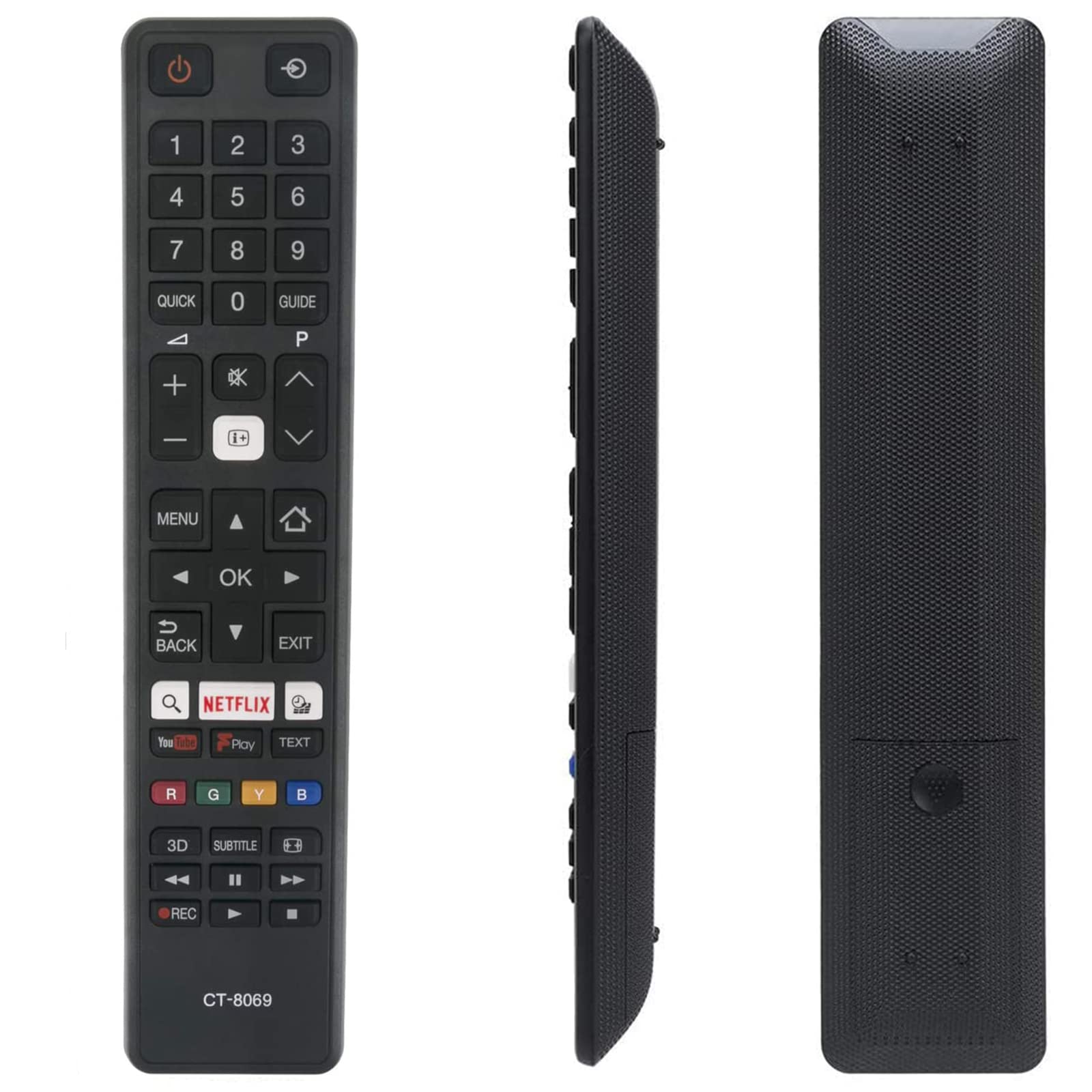 VINABTY CT-8069 Replacement Remote Control Compatible with Toshiba LCD LED TV 49U5766DB 43U6763DB 43L3653DB 49U6663DB 65U6663DB 32L3753DB 49U6763DB 55U6663DB 55L3753DB 24D3753DB 43V6763DB 49L3653DB