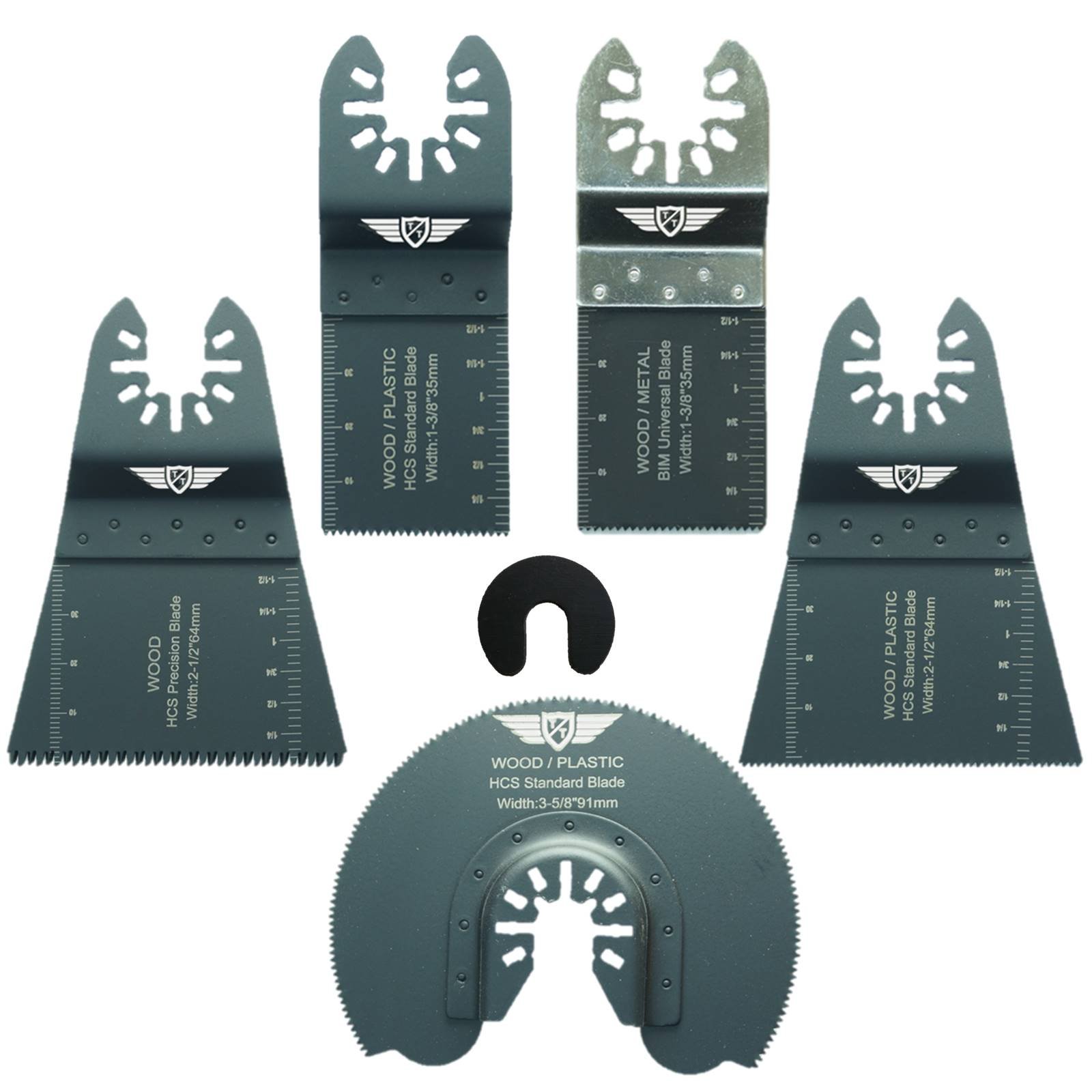 7 x TopsTools DRFAK7 Fast Fit Mix Blade Kit Compatible with Dremel Multimax Multi-Max MM20, MM30, MM40 and MM45 Multitool Multi Tool Accessories