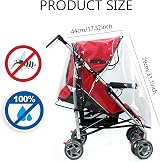 SHUXIA Universal Rain Cover for Pram Pushchair Clear PVC Weather Shield view 2