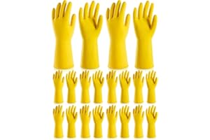 Rubber Gloves, 10 Pairs Cleaning Reusable Dishwashing Gloves, Waterproof Household Dish Gloves for Kitchen,Gardening