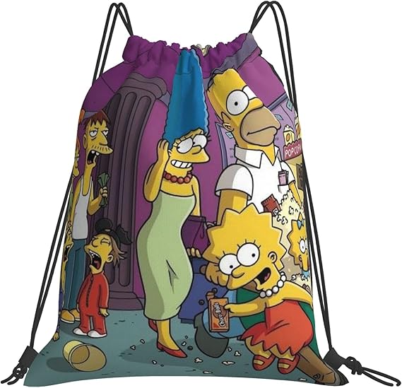 Amazon Co Jp ザ シンプソンズ おしゃれ かわいい 巾着 袋 セット コップ袋 体操着袋 ウサギ 入園準備 旅行 学校 小物入れ プレゼント 服 ファッション小物