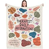 Therapist Gifts Blanket,Respiratory Physical Speech Massage Occupational Mental Health Therapist Gifts,Birthday Christmas Appreciation Thank You Gifts for Therapist,Therapist Throw Blanket 60inx50in