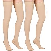 Compression Stockings for Women & Men, 20-30mmHg Thigh High Compression Socks for Varicose Veins, Swelling, Pregnant