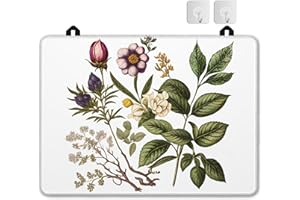 JASAKOO Electric Stove Top Cover Protector – Vintage Flower Glass Flat Top Stove Mat Oven Induction Cooktop Mat for Ceramic Countertop Mats Heat-Resistant Dish Drying Mat