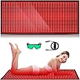 Red Light Therapy Mat for Body, 71"x 31" Red Light Therapy Blanket Red Near Infrared 660nm 850nm Full Body Pad, 1280 LEDs Infrared Light Therapy for Body for Pain Relief, Improved Sleep