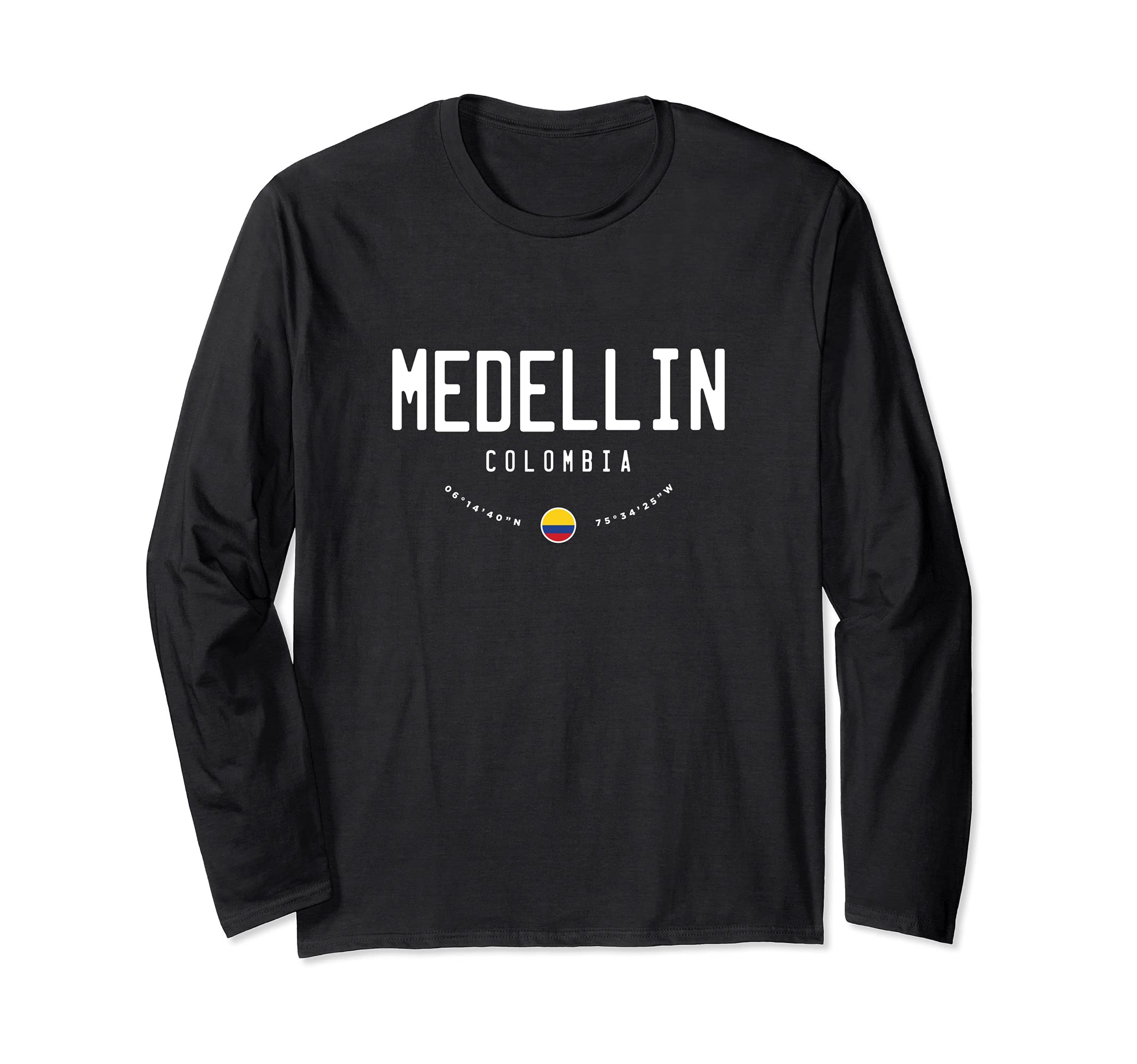 Medellin Colombia Flag Long Sleeve T-Shirt