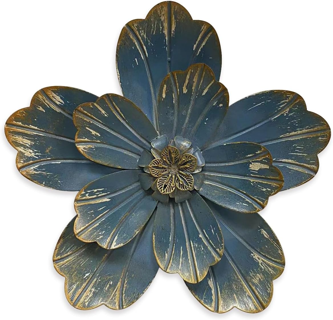 Plaques & Wall Art - Metal Flower Wall Sculpture, 9.5