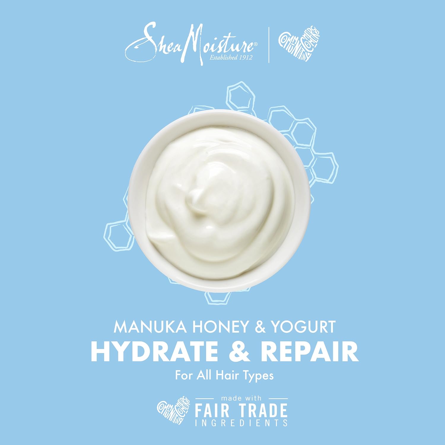 Shea Moisture Manuka Honey & Yogurt Hydrate + Repair Protein-Strong Treatment, 8 oz : Beauty