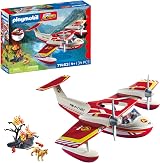 Playmobil 71463 Action Heroes Firefighting Seaplane with Extinguishing Function