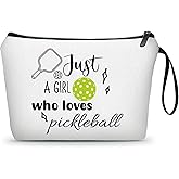 KONSOM Pickleball Birthday Gifts for Team Club Girl Daughter Friendship Womens Lovers Sister Friends Small Cosmetic Makeup Bag
