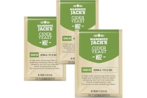 3X Mangrove Jack's Yeast Cider M02 Craft Series Yeast 9g Treats 23L