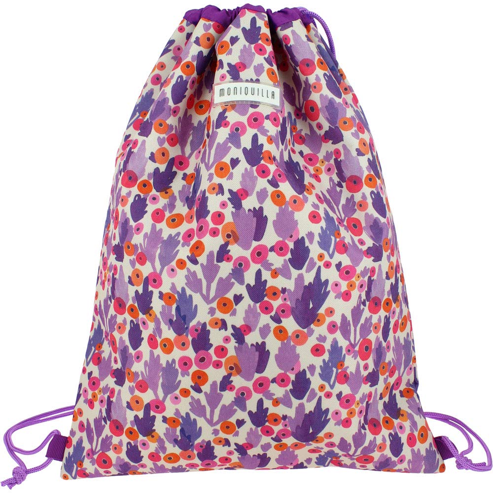 Grafoplás String Bag with Exterior Zip Pocket.