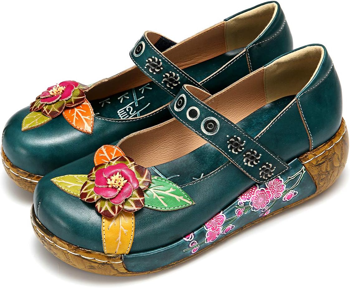 gracosy Womens Platform Sandals Shoes for Spring Summer Leather Slip ON Mule Clogs Casual Comfort Wedged Slides Sandals…