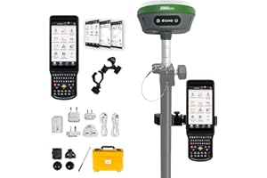SMAJAYU RTK GNSS Surveying Equipment Switchable Rover & Base 32G Storage | Handheld Collector + Survey Software | Static & RTK Land Survey | NOAA Certified | SMA26 (Pole Not Included)