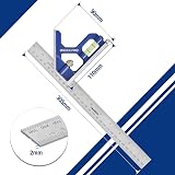 WORKPRO 300 mm Combination Square Set Stainless Steel 90/45 Degree with Bubble view 2