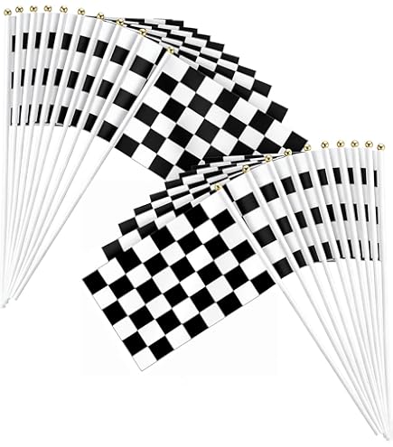 12 Pack Adjustable Checkered Flag Baseball Caps for Racing Fans Bulk Party Amazon.com: Skicuff 12 Pcs Racing Car Flag Hats Bulk for  main image 4