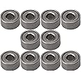 CNBTR 2x5x2.5mm Bearing Steel Mini Groove Ball Bearings Sliding Wheels DIY Industry MR52ZZ Pack of 10