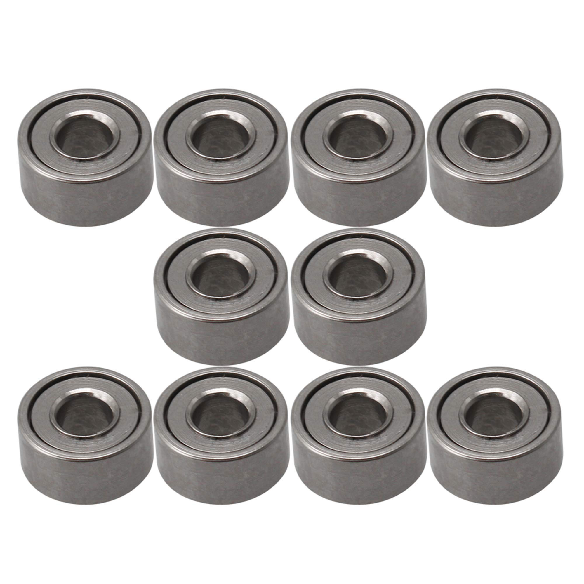 CNBTR 2x5x2.5mm Bearing Steel Mini Groove Ball Bearings Sliding Wheels DIY Industry MR52ZZ Pack of 10