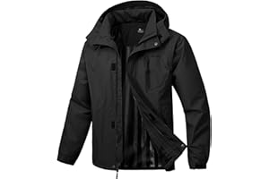 SWISSWELL Mens Rain Jackets Waterproof with Hood Men Windbreaker Jackets Lightweight Rain Coats for Golf Fishing Hiking