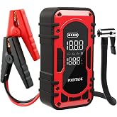 1000A Peak 12V Car Battery Jump Starter Portable with Air Compressor | Battery Booster Up to 6.0L Gas and 3.0L Diesel Engines, 150PSI Tire Inflator, 29.6Wh Lithium Power Bank, LED Flashlight