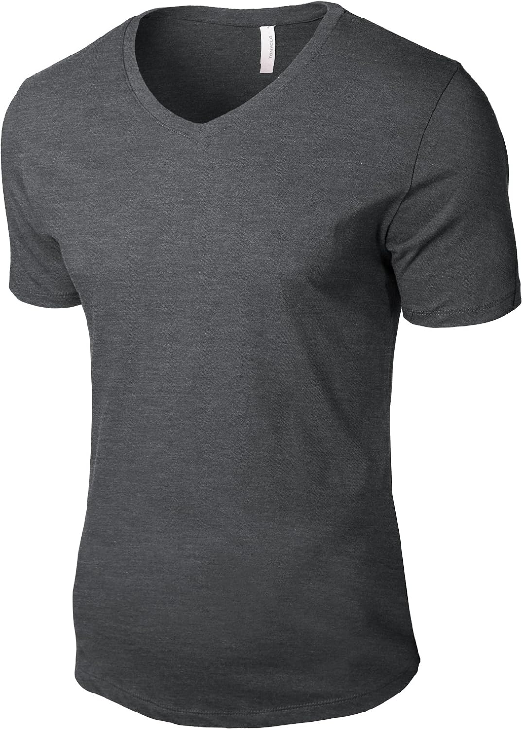 Tonyclo Men's Cotton Basic VNeck Comfort Classic Soft Tee Shirts