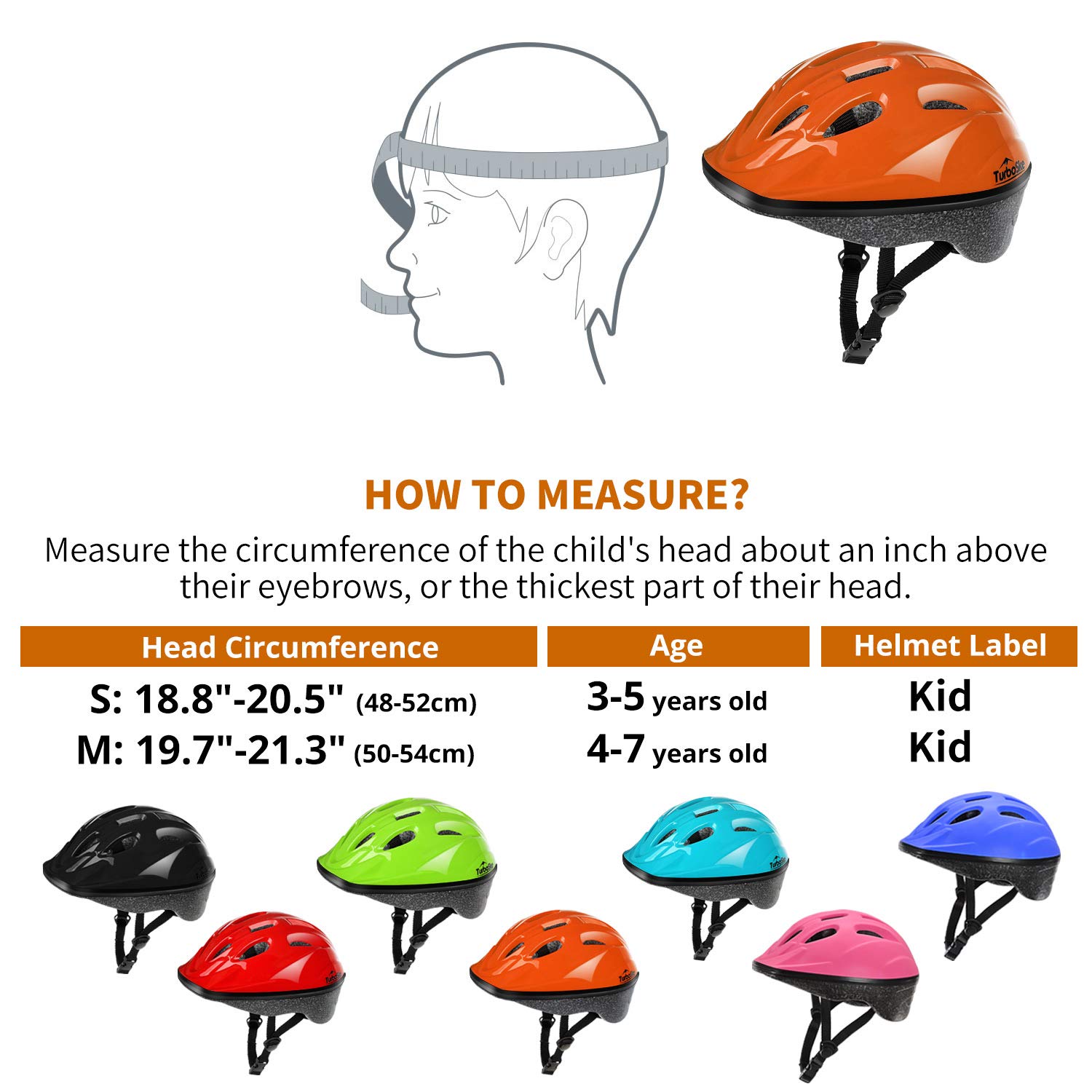 Toddler Kids Bike Helmet, Multi-Sport Helmet Size Adjustable for Boys and Girls