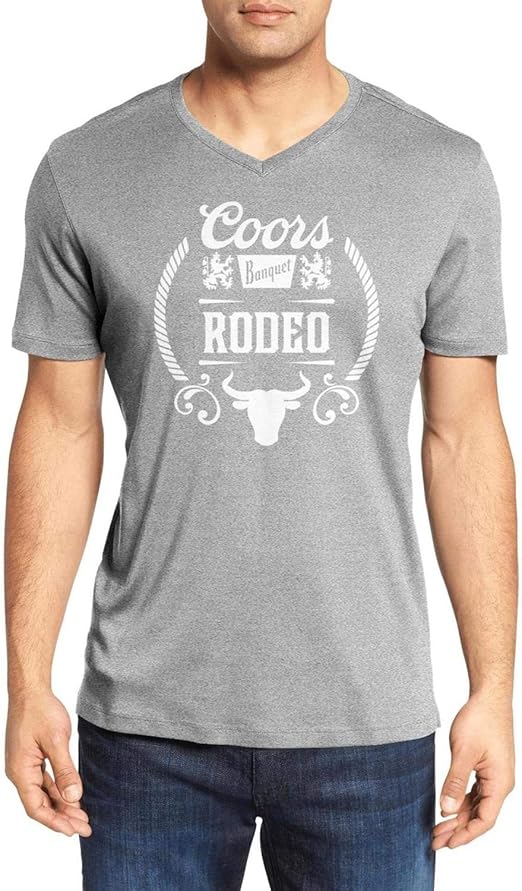 Men's CoorsLightBanquetBeerRodeo T Shirts Cotton