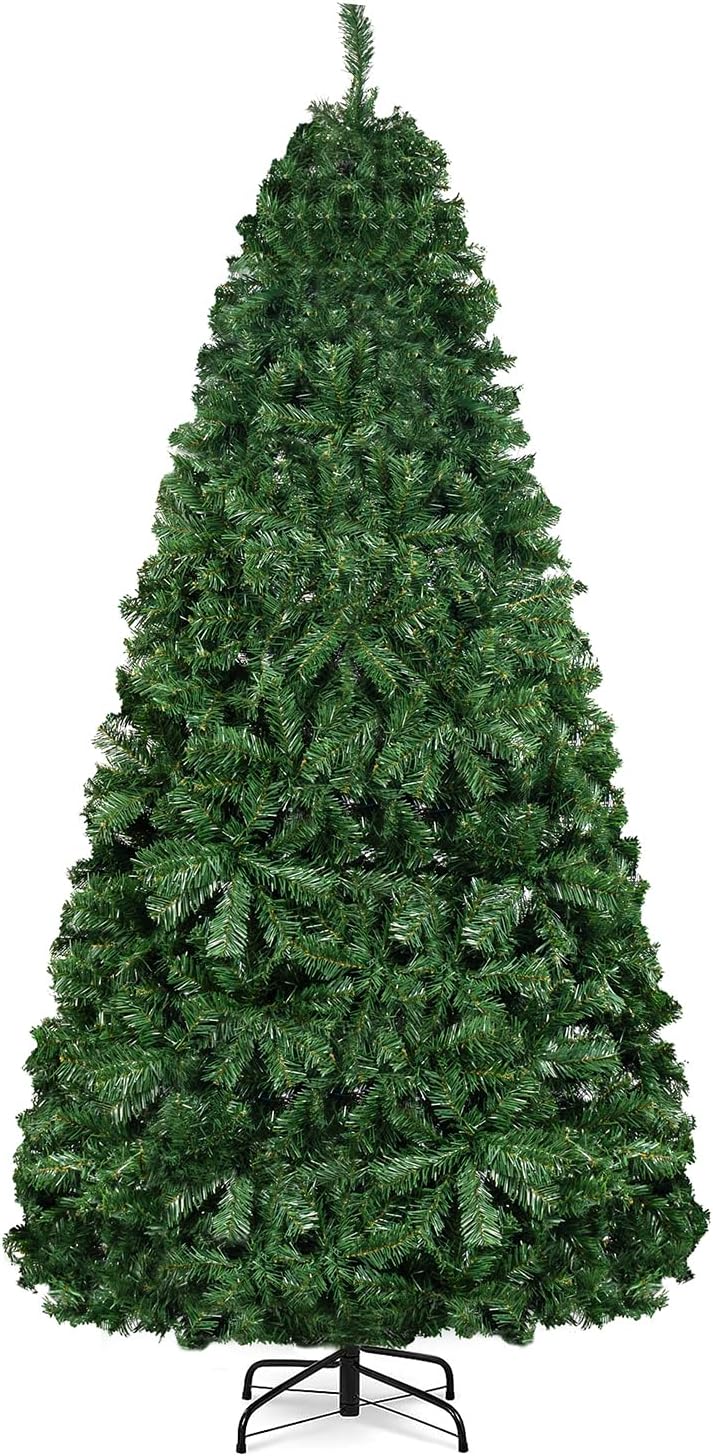 Trees - 7d24hcare 7.5ft Christmas Tree, Premium Spruce Artificial Christmas Tree, Decorated Xmas Tree with Metal Stands for Indoor and Outdoor Holiday Decoration