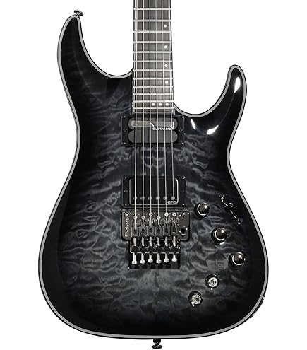 Amazon.com: Schecter Hellraiser Hybrid C-1 - Trans Black Burst