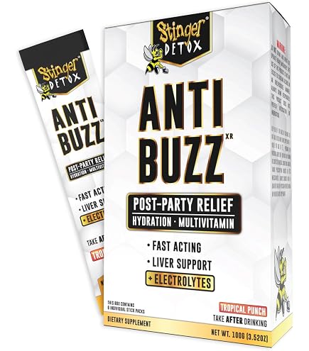 Amazon.com: Stinger Detox Anti-Buzz Post-Celebration, Hydration