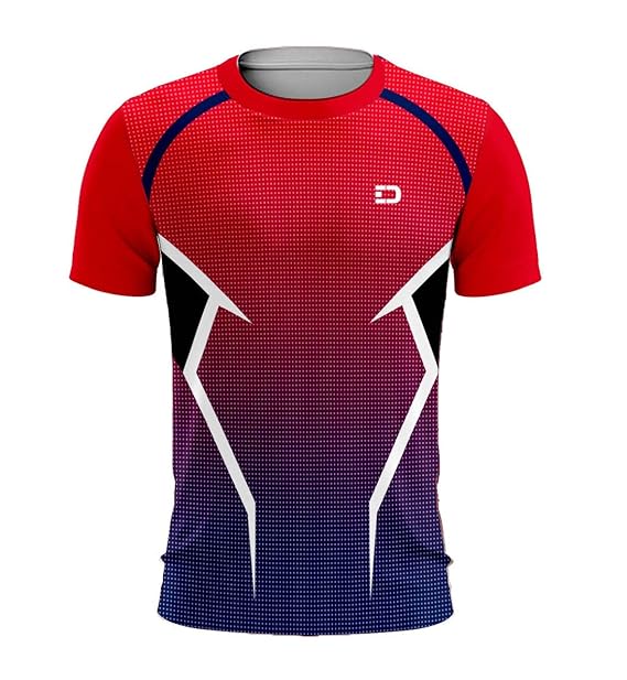 Equos Design Sportswear Jersey TShirts for Mens in Red Color SW2MRD