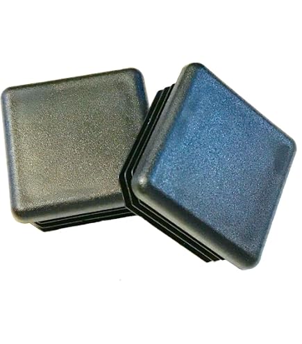 4) Round 1-1/2 1.5 14-20 Gage Black Tubing End Plugs Plastic Insert