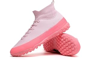 TOPSFEBA Soccer Cleats for Mens Womens Indoor Soccer Shoes Unisex Baseball Turf Shoes Youth Rugby Shoes Adult AG FG TF Football Boots Wide Training Sneaker