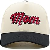 Waldeal Mom Trucker Hat for Women, Embroidered Mama Baseball Cap Adjustable Vintage Snapback Hat for Casual Wear