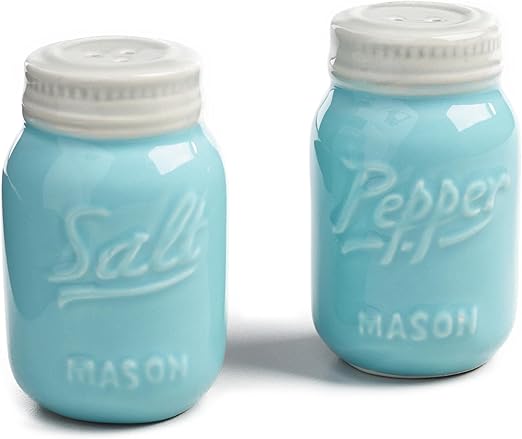 Amazon Com World Market Ceramic Mason Jar Salt And Pepper Shaker