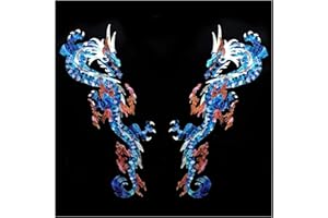 INLAYSTICKERS Jockomo Dragon Dragon BL Symmetrical Set Guitar Bass Inlay Sticker