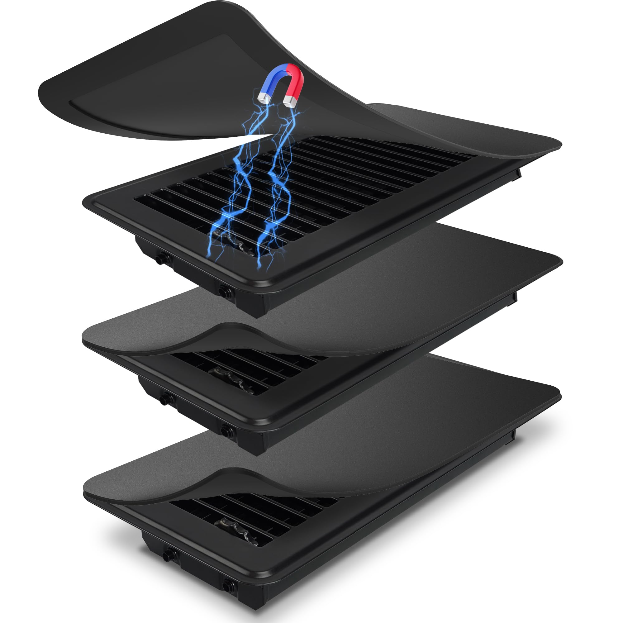 4x10 Floor Wents Heavy Duty Floor Registers Strong Magnetic Air Vent ...