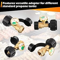 Tandefio 6 Pcs Propane Tank Gauge Propane Level